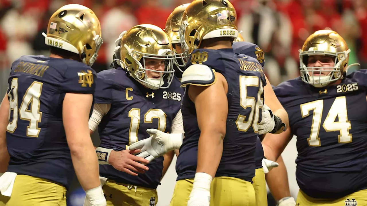 Riley Leonard Throws Up After Legendary Opening TD Drive in National Championship