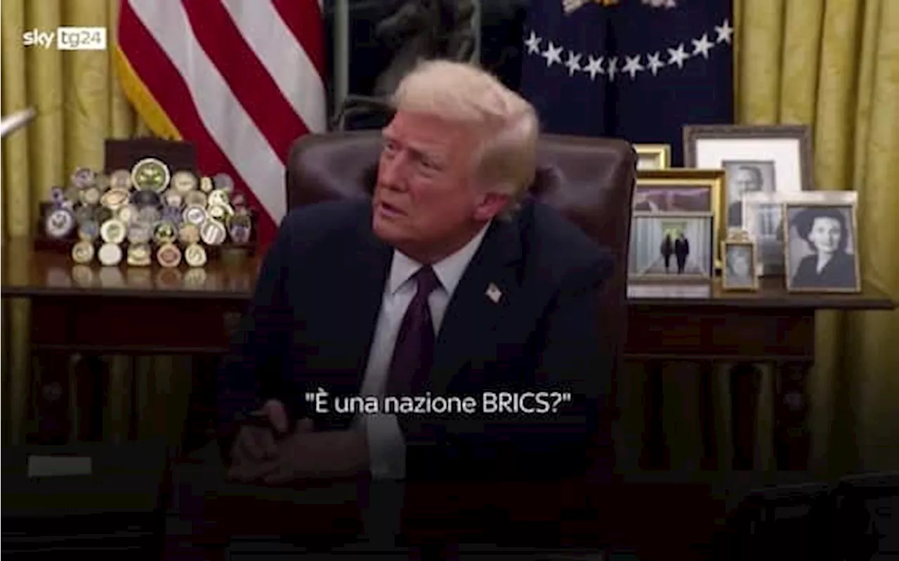 'La Spagna è paese membro dei BRICS', virale il video della gaffe di Trump