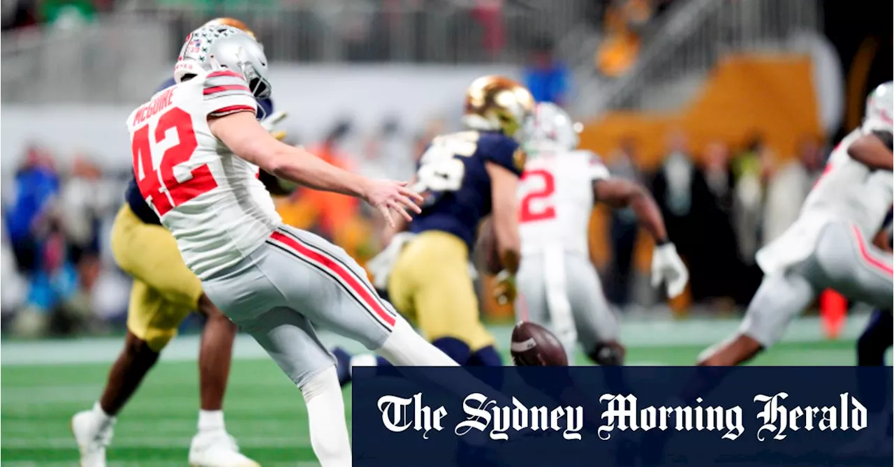 Australian Punter Joe McGuire Seals Ohio State's National Championship Victory with a Single Punt