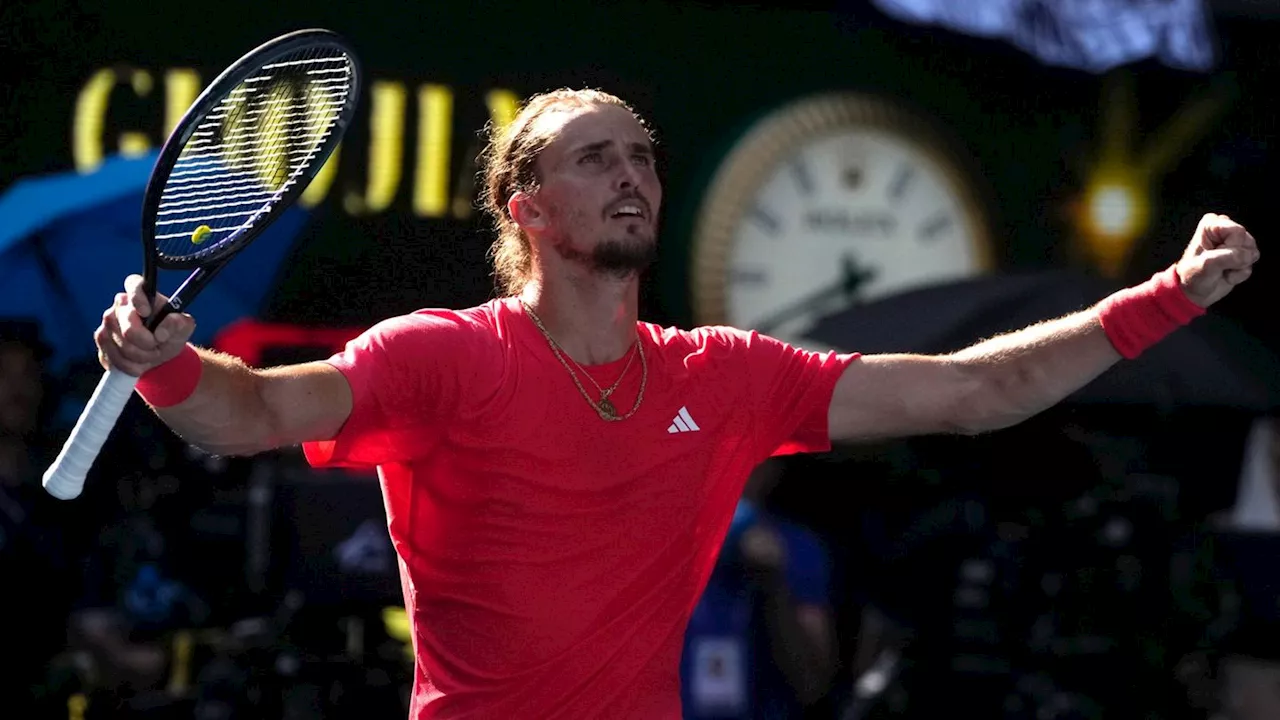 Australian Open: Zverev gelingt Halbfinal-Showdown und knackt Rekord