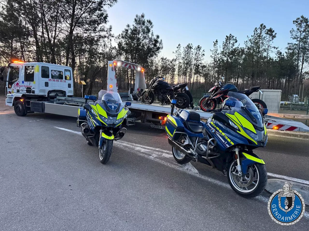 Bassin d’Arcachon : deux motards, l’un alcoolisé, l’autre sous stups, flashés à 181 km/h