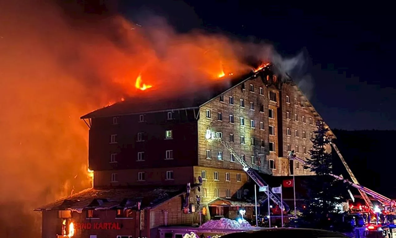 At least 76 people killed in a hotel fire at a ski resort in Turkey