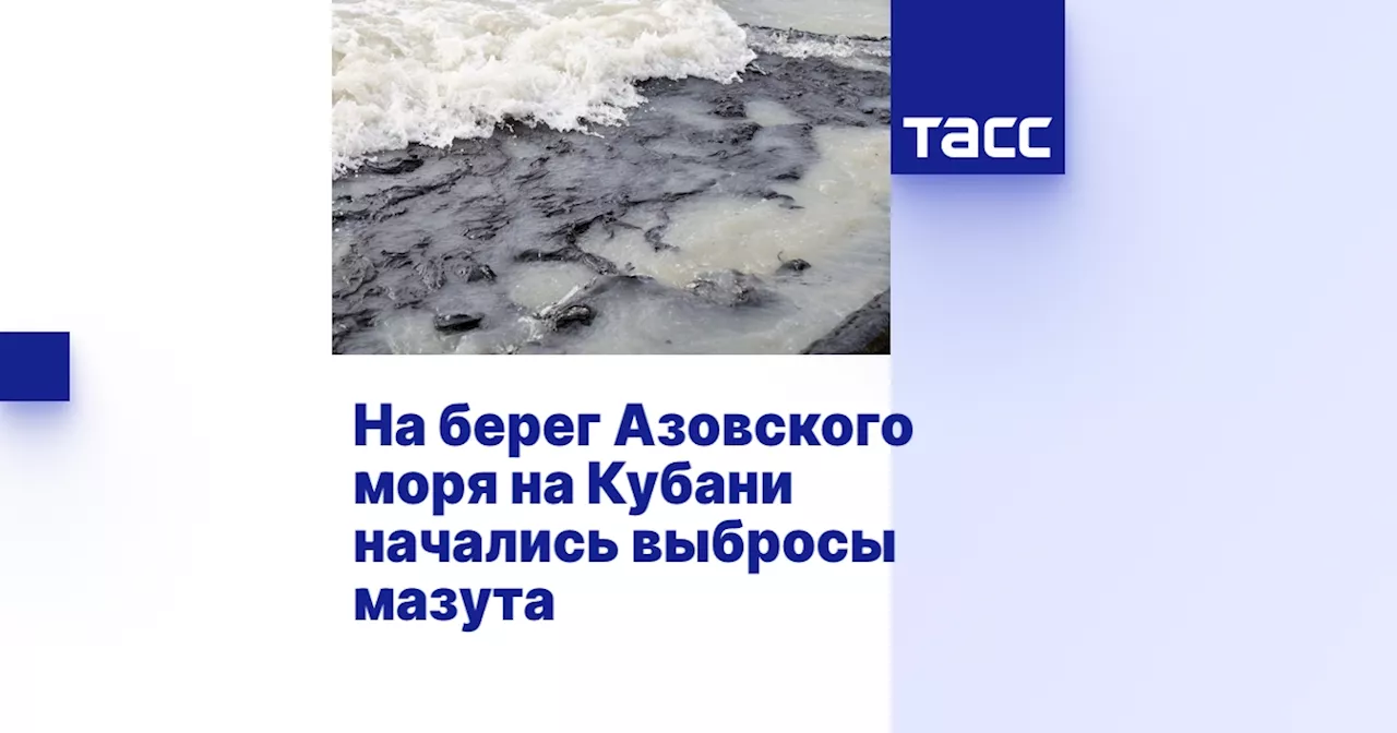 Выбросы мазута на Азовском море в Краснодарском крае