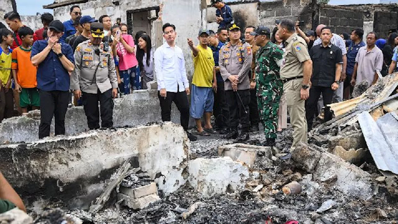 Wapres Gibran Rakabuming Kunjungi Lokasi Kebakaran di Kemayoran