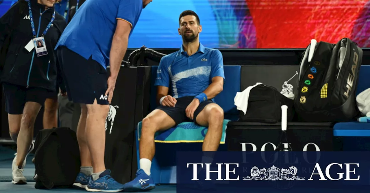 Djokovic leaves leg injury a mystery as he closes in on an 11th Australian Open title