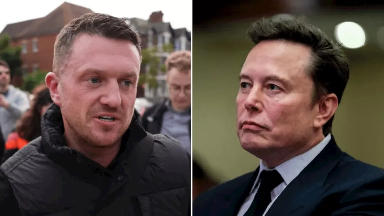 Elon Musk funding Tommy Robinson's legal battles, claims far-right leader's team