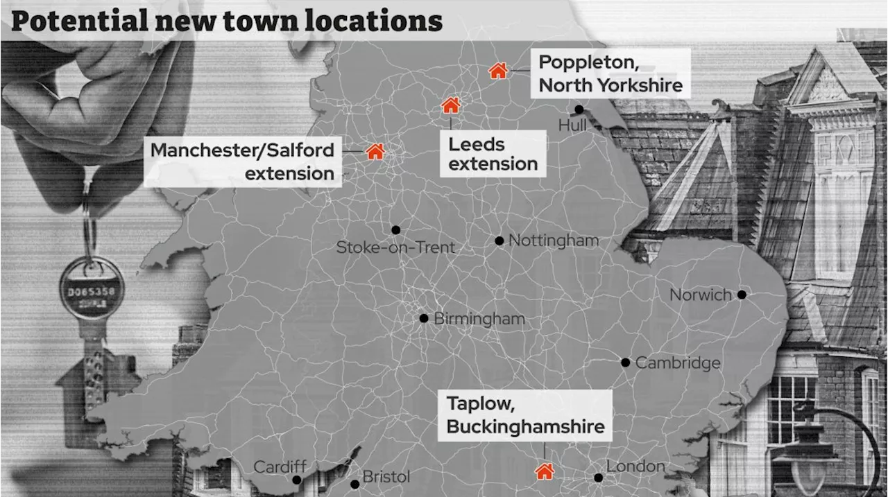 The four new towns Angela Rayner could build