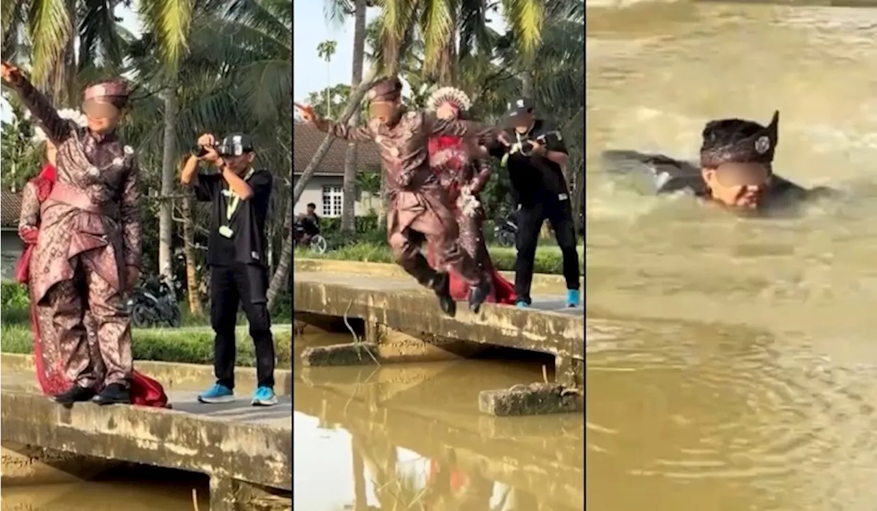 Malaysian Wedding Photographer Faces Backlash for Pushing Groom into Pool