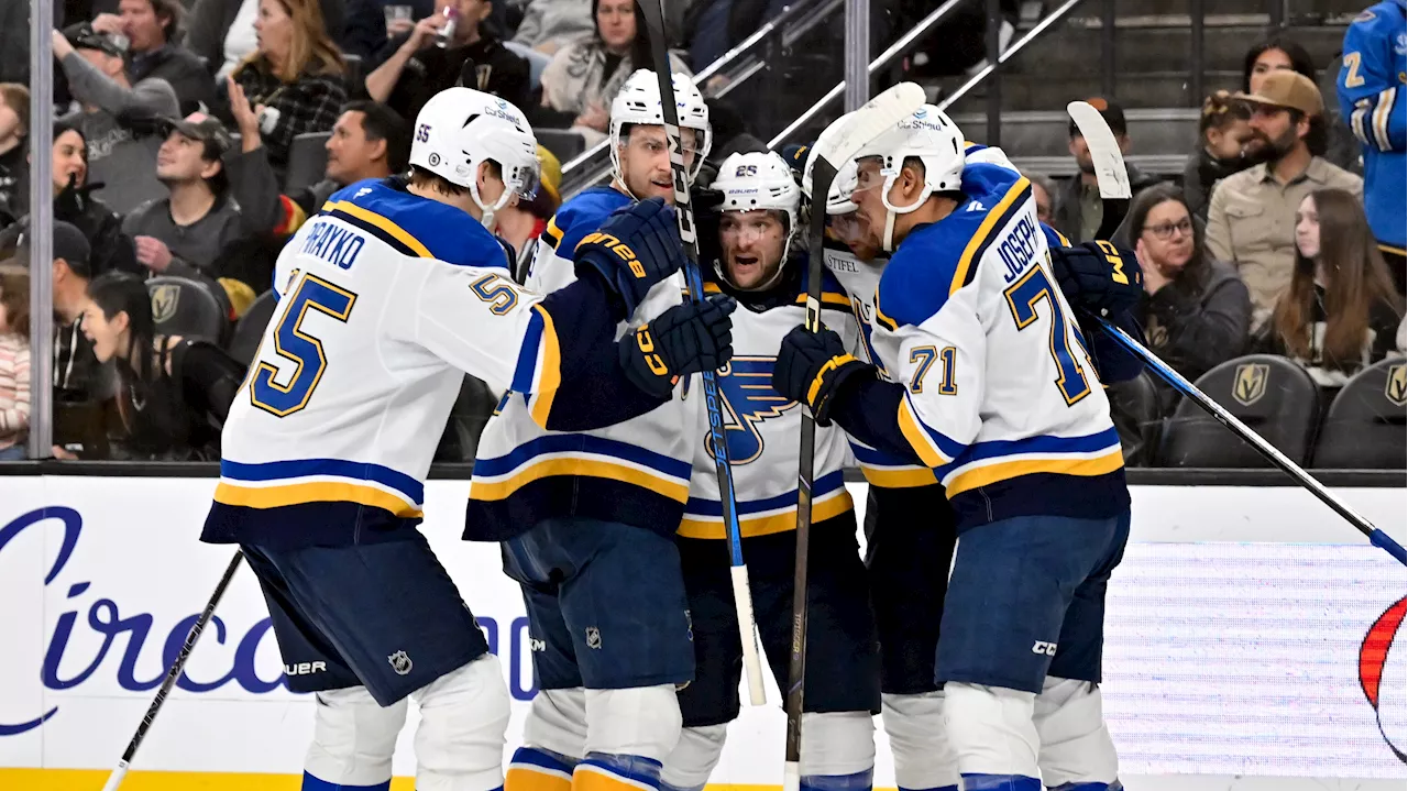 Blues Outlast Golden Knights in Shootout