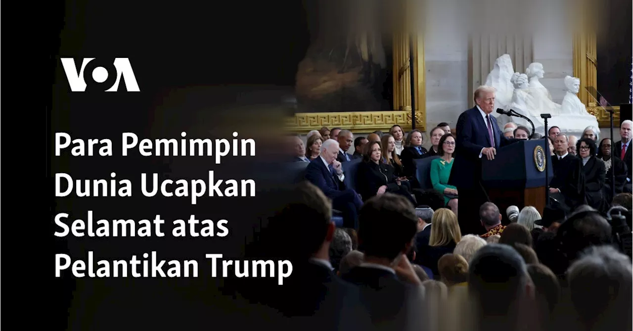 Para Pemimpin Dunia Ucapkan Selamat atas Pelantikan Trump