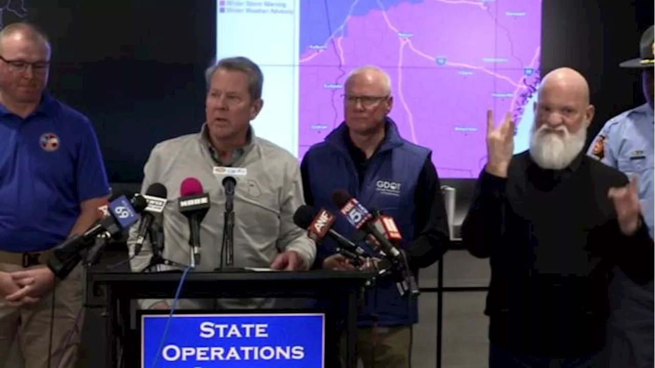 1 dies of hypothermia as Georgia officials urge residents to stay home amid winter storm