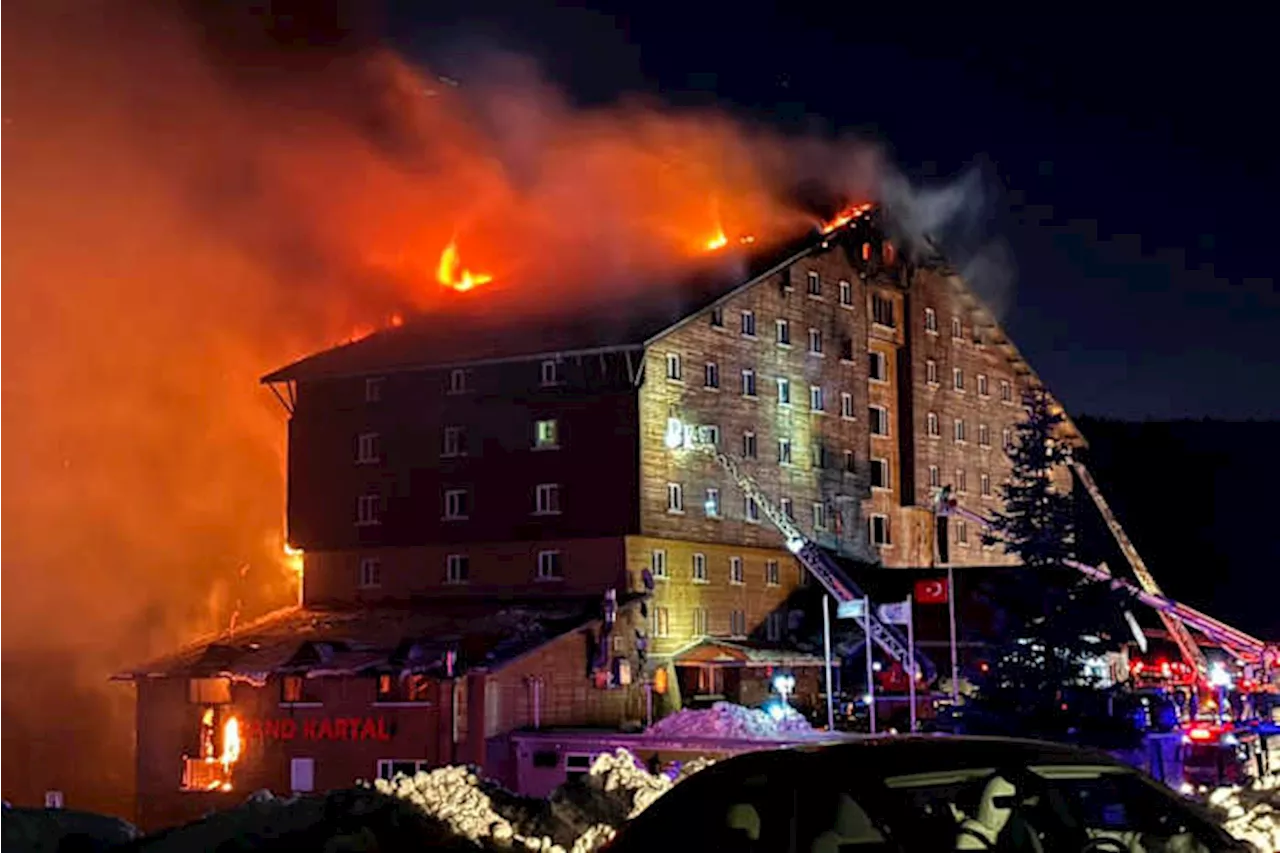 Deadly Fire Engulfs Turkish Ski Resort Hotel, Claiming At Least 10 Lives