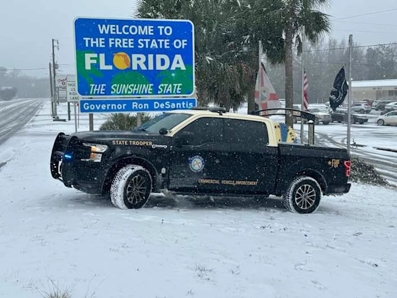 Snow in Florida: Videos Show Snowfall as Winter Storm Hits