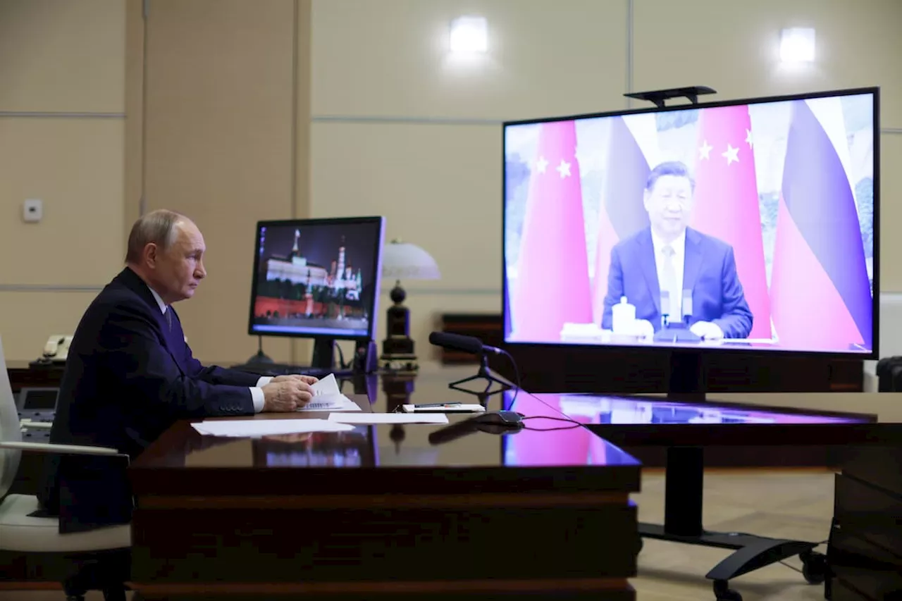 Xi Jinping y Vladimir Putin se reúnen en videollamada