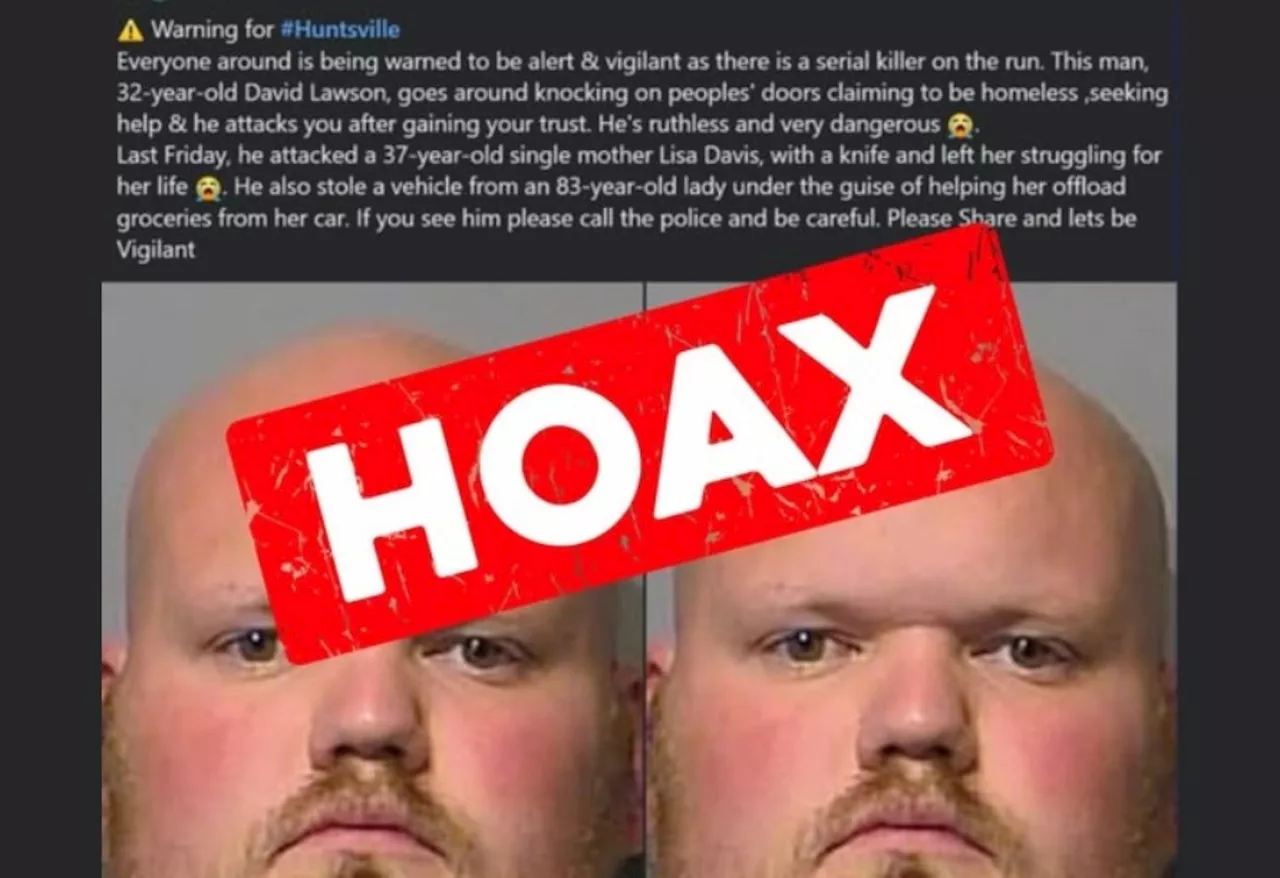 Huntsville Police Warn of Fake Serial Killer Social Media Post