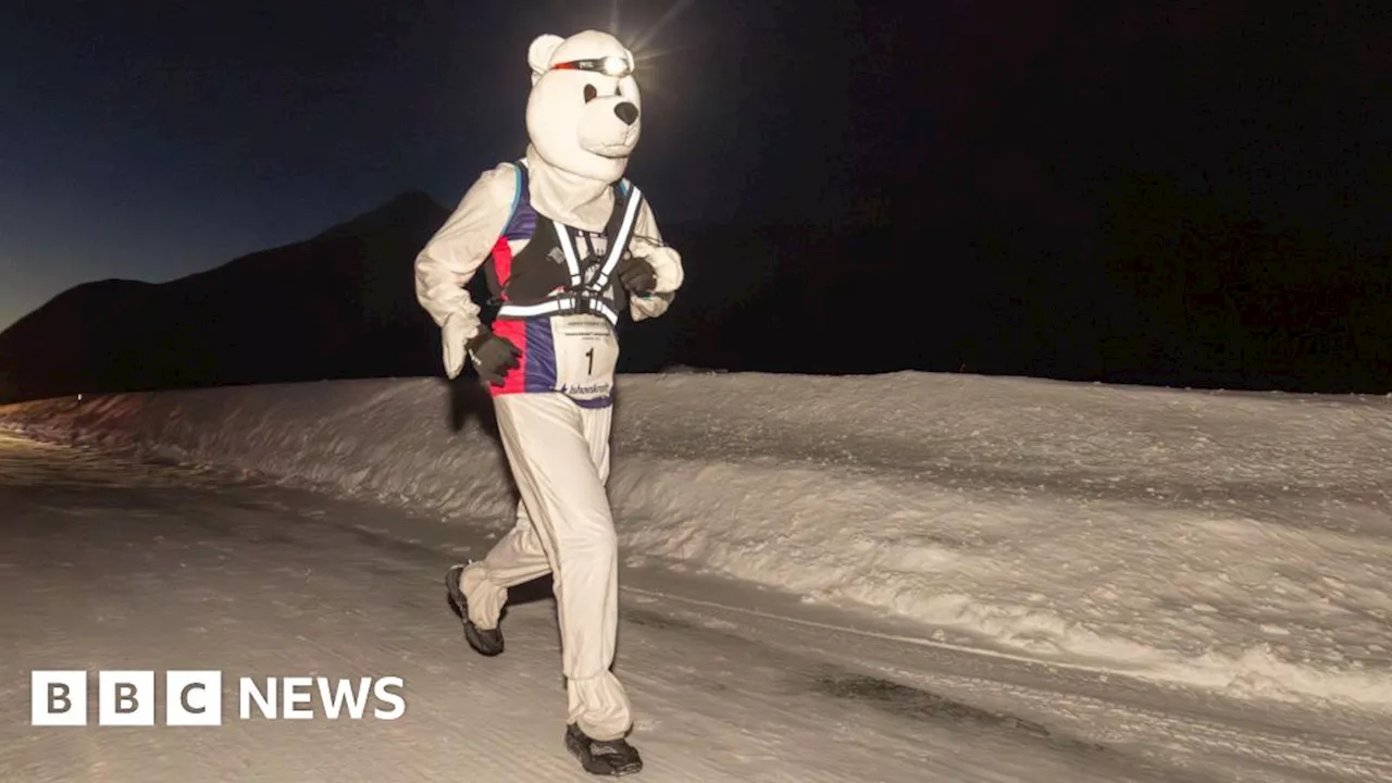 PE Teacher Sets World Record Running a Polar Marathon in Polar Bear Costume