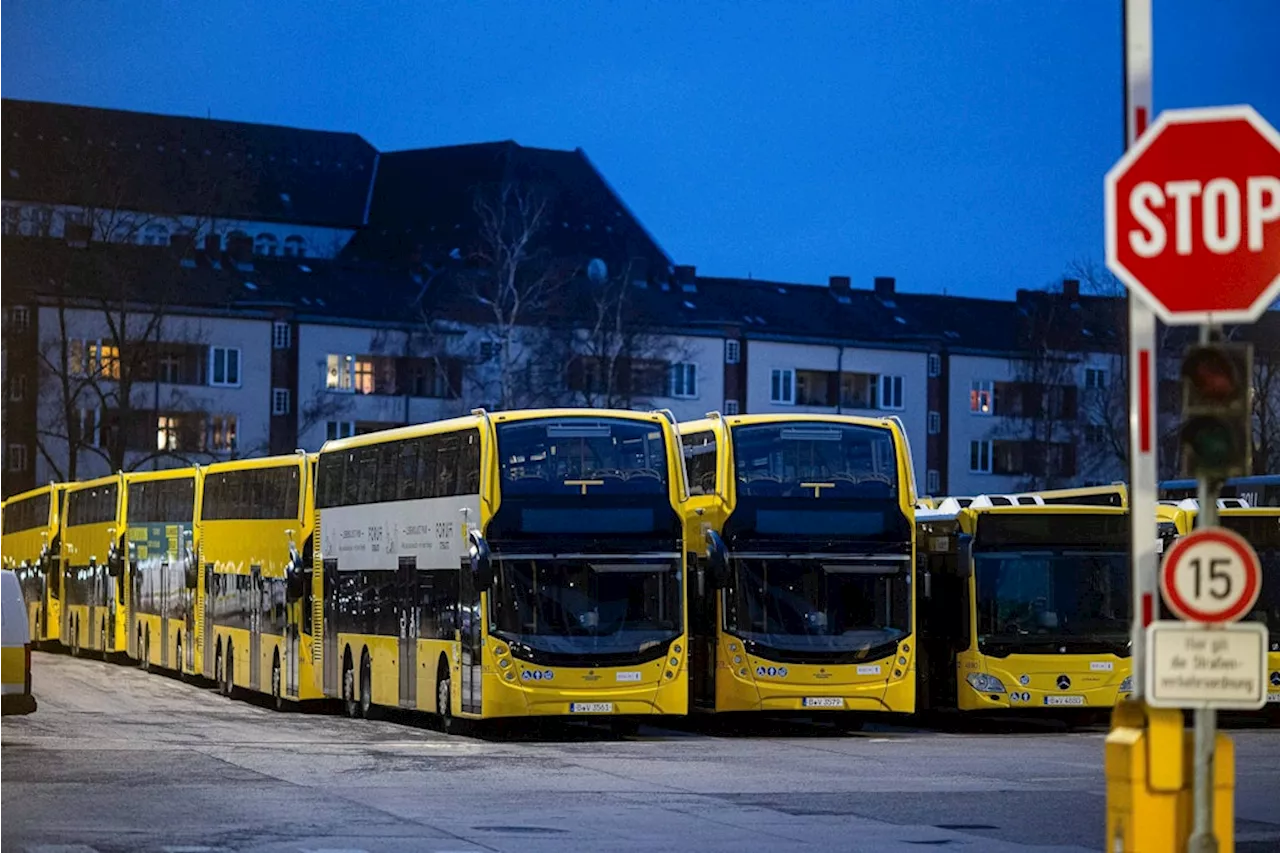 Verdi ruft zu Warnstreik bei der BVG in Berlin auf