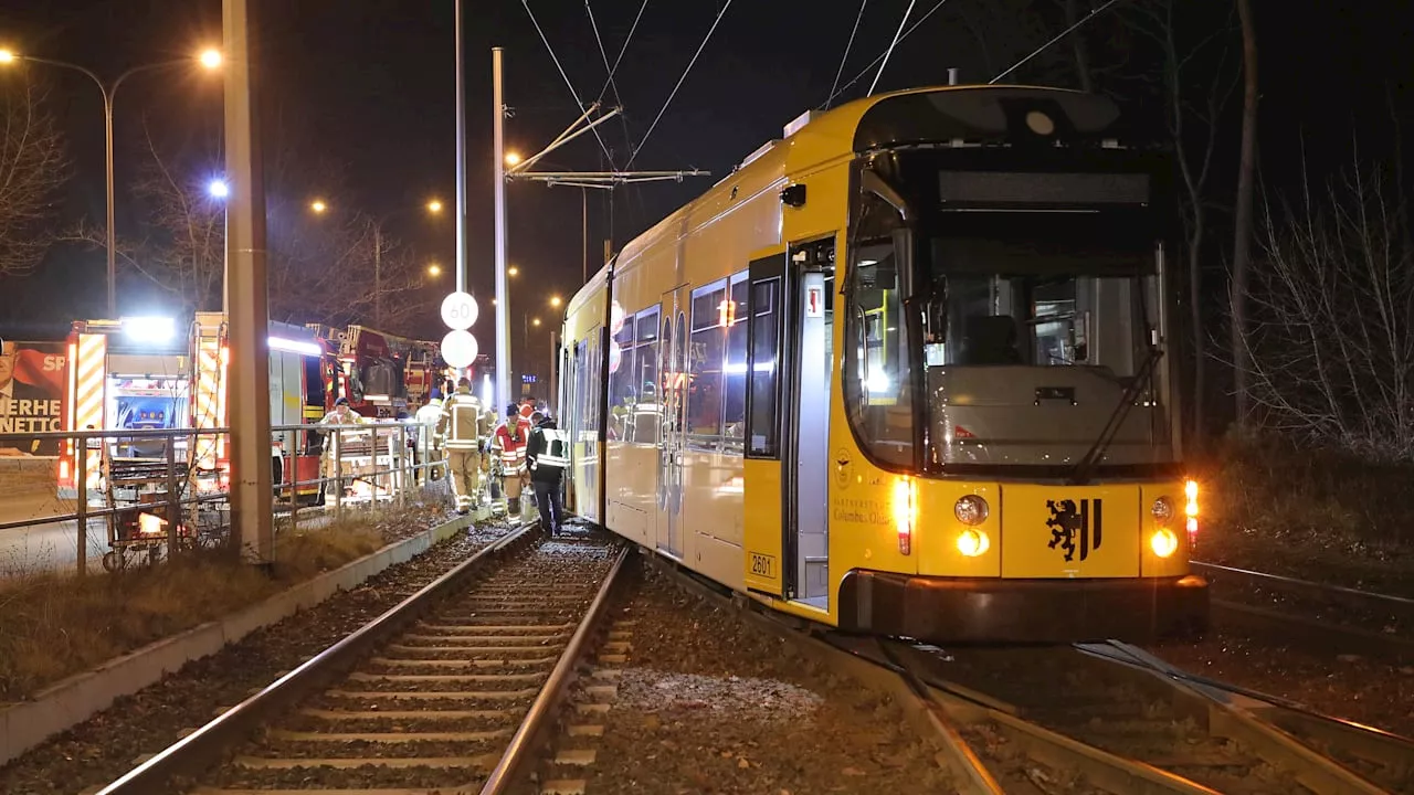 Unfall in Dresden: Straßenbahn entgleist! Behinderungen im Berufsverkehr