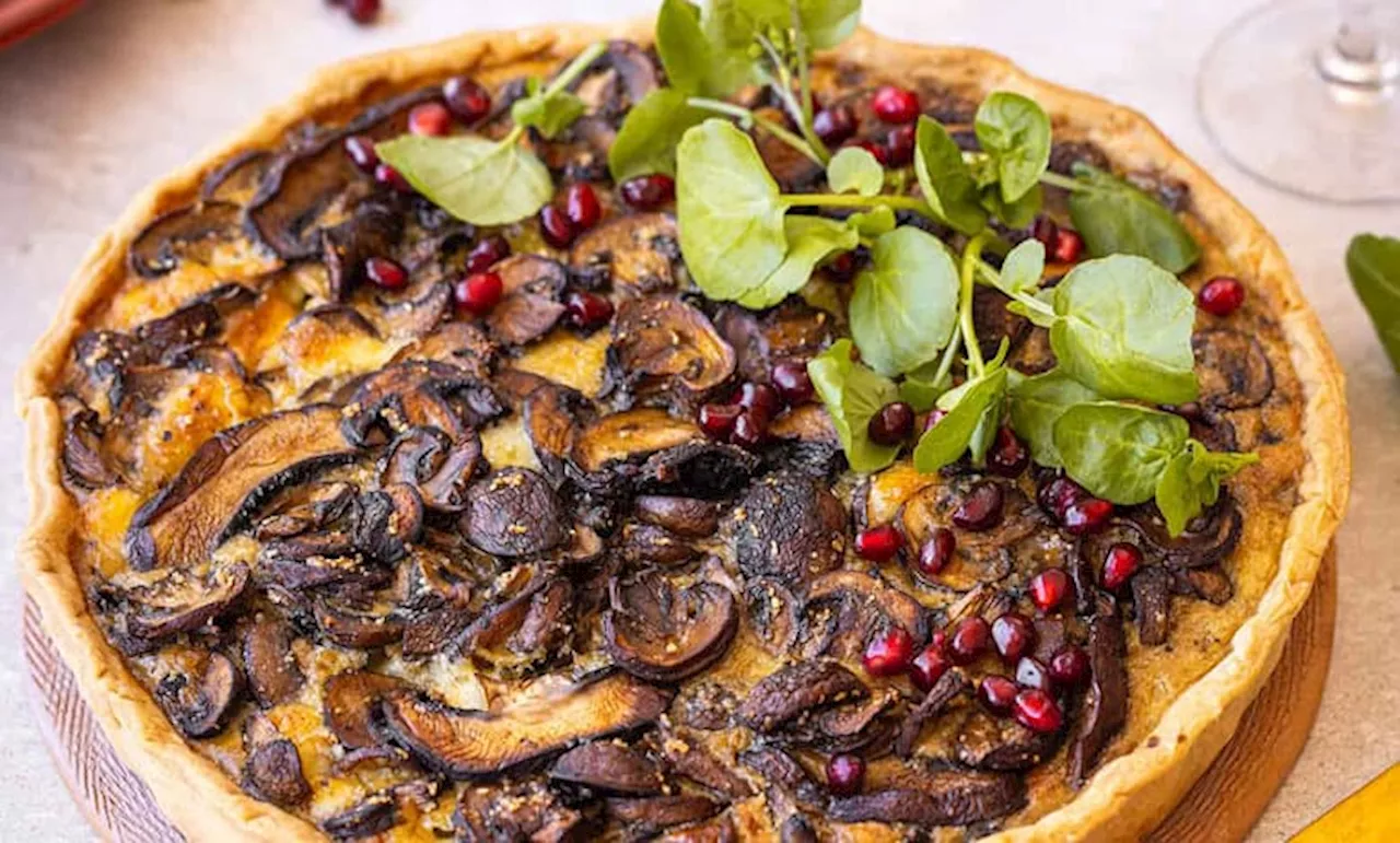 Mushroom and Walnut Tart Recipe