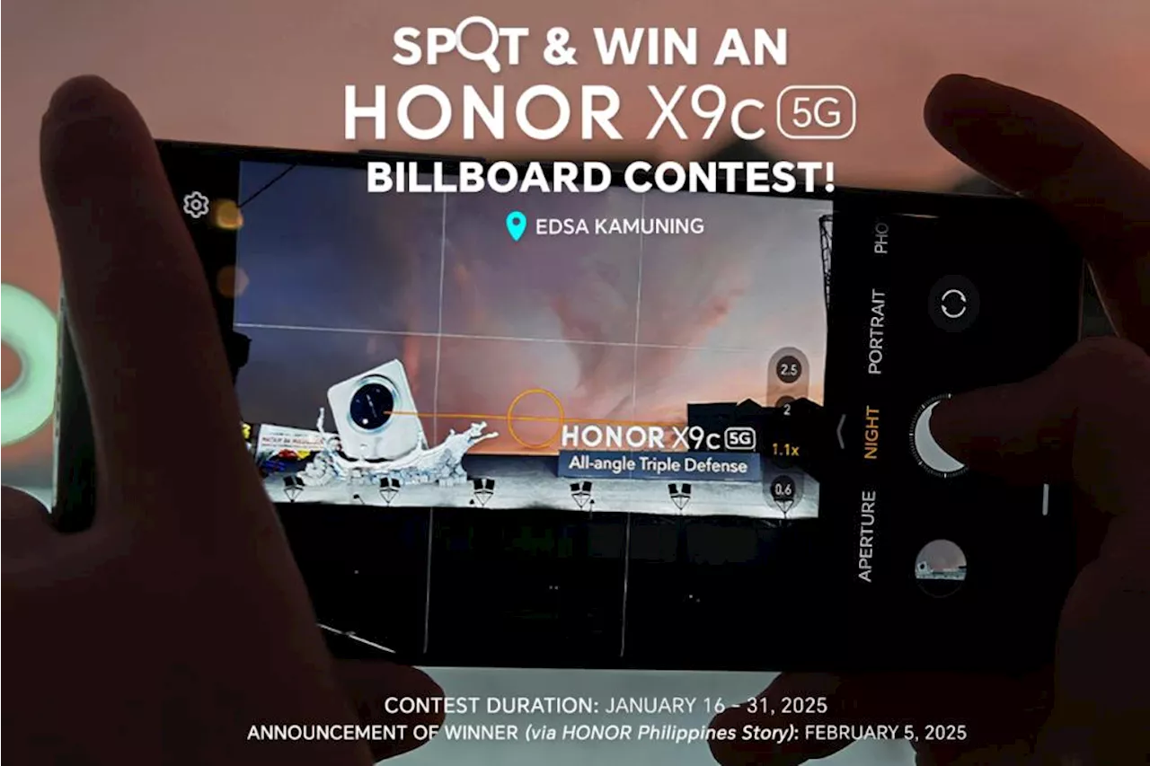 HONOR Philippines Unveils Mechanical Billboard, Offering Chance to Win HONOR X9c 5G