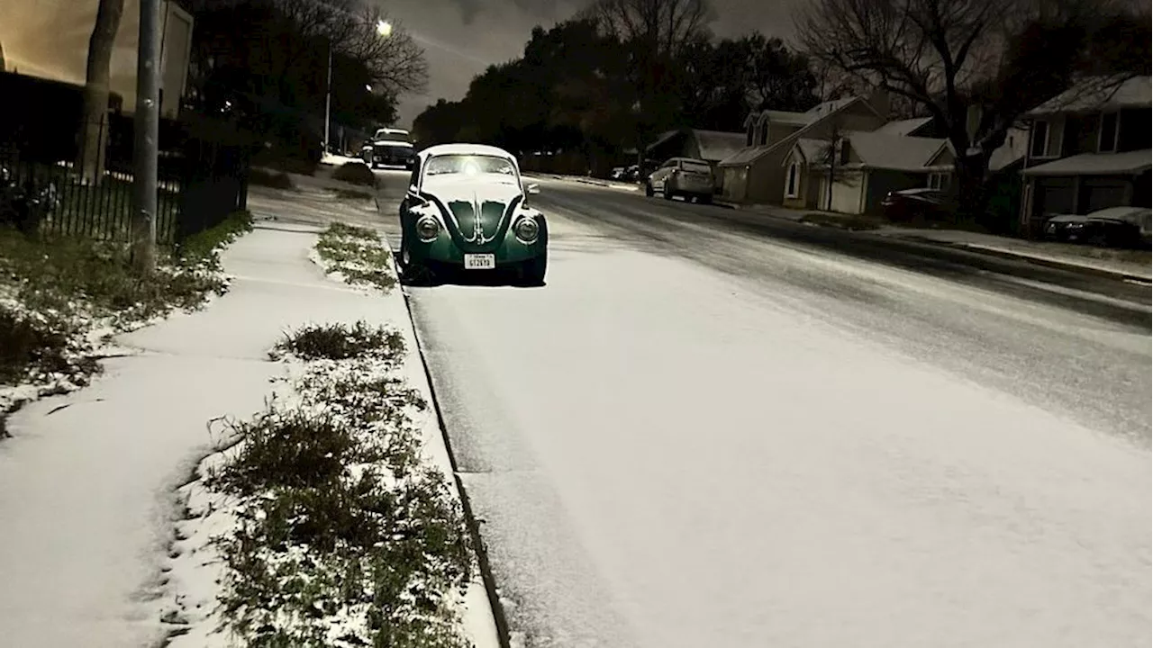 Winter Weather Brings Slick Roads and School Closures to Central Texas