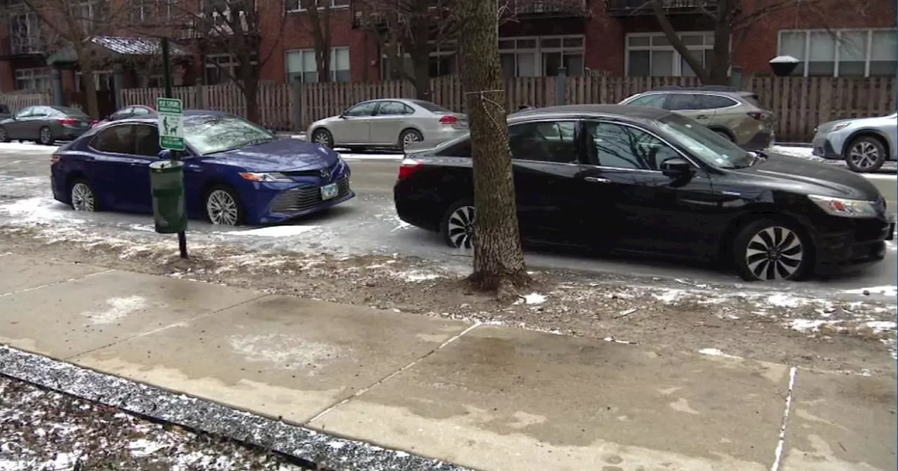 Chicago's Deep Freeze Traps Cars in Ice