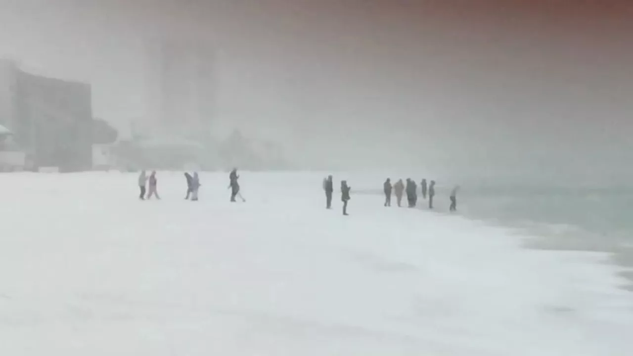 Tempestade de Neve Rara Assola Costa do Golfo dos EUA