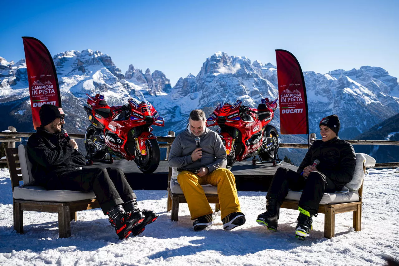 WATCH: Marc Marquez and Francesco Bagnaia in first interview as Ducati team-mates