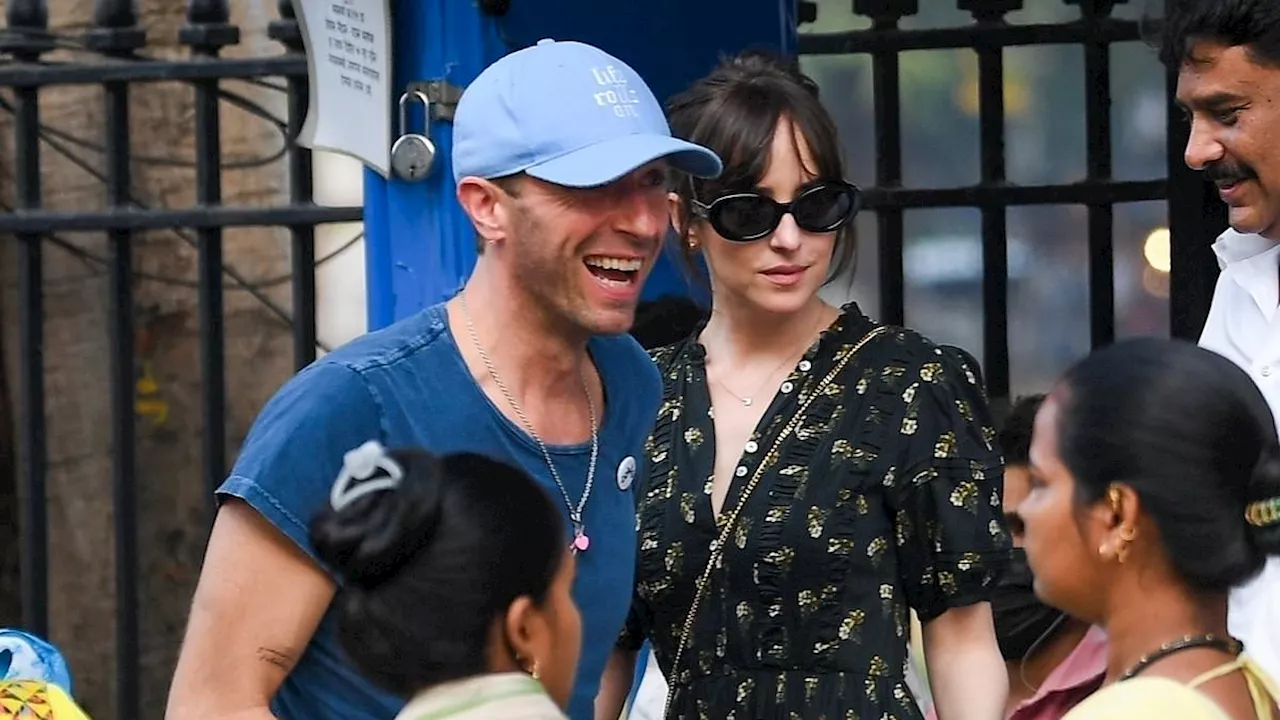 Dakota Johnson and Chris Martin Enjoy Romantic Stroll in Mumbai