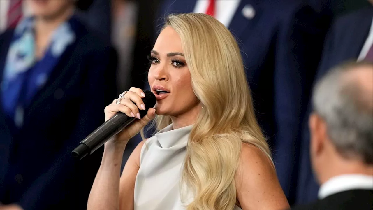 Biden, Emhoff, and Clinton Seem to 'Ogle' Carrie Underwood During Inauguration Performance