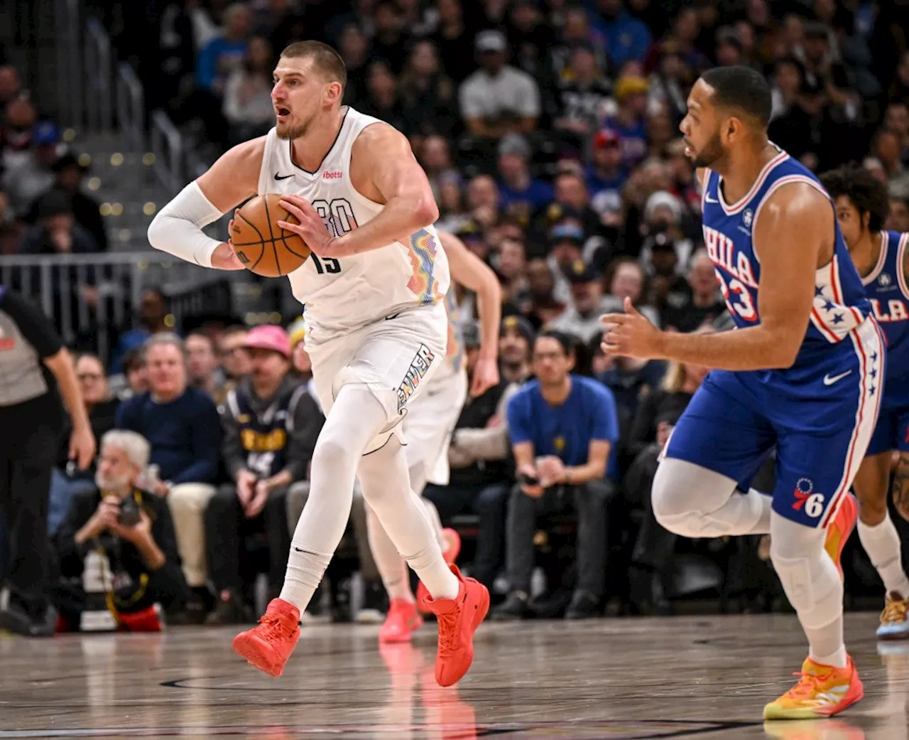 Jokic Records Fourth Straight Triple-Double as Nuggets Rout 76ers