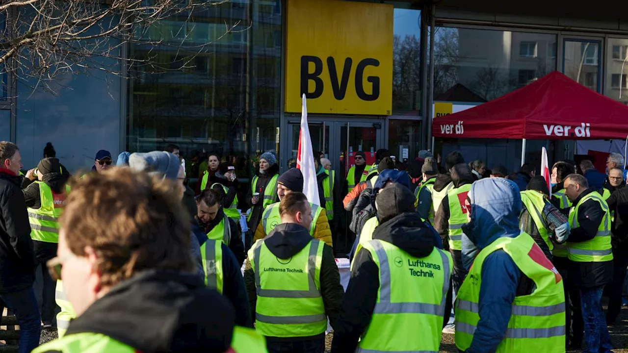 Berliner Nahverkehr: Verdi ruft zu Warnstreik am Montag auf