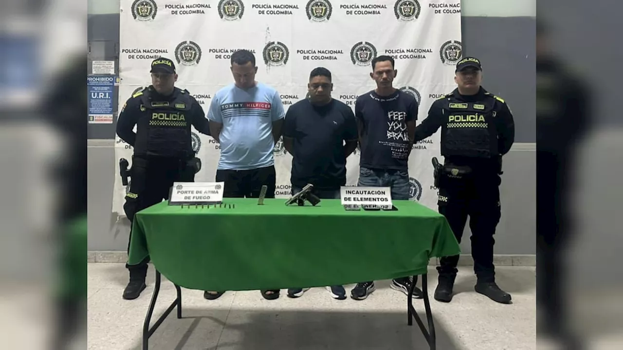 Capturan a alias Niño Buitre y dos cómplices por posesión ilegal de arma de fuego en Barranquilla