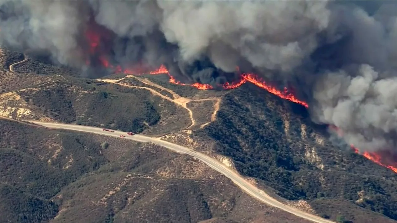 Watch live: Hughes Fire erupts in Los Angeles County