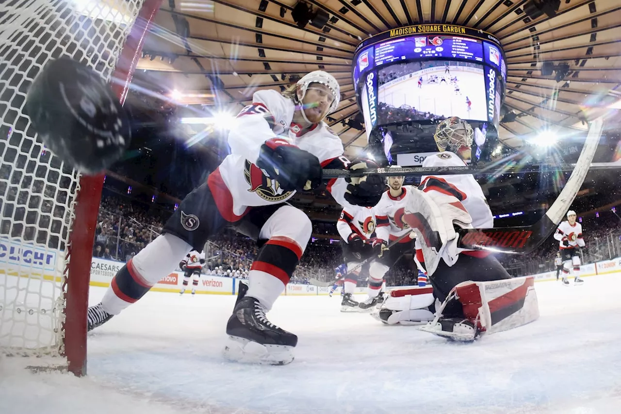 Rangers Shut Out Senators 5-0