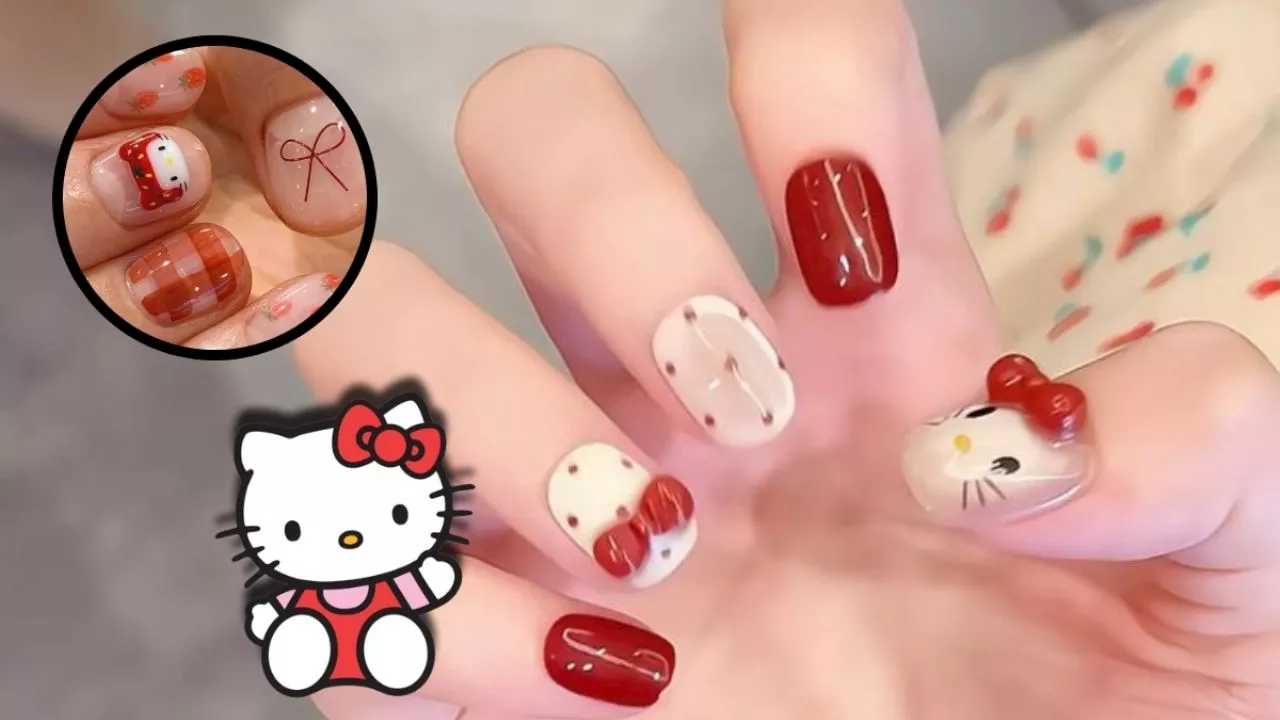 5 Diseños de Uñas Inspirados en Hello Kitty para San Valentín