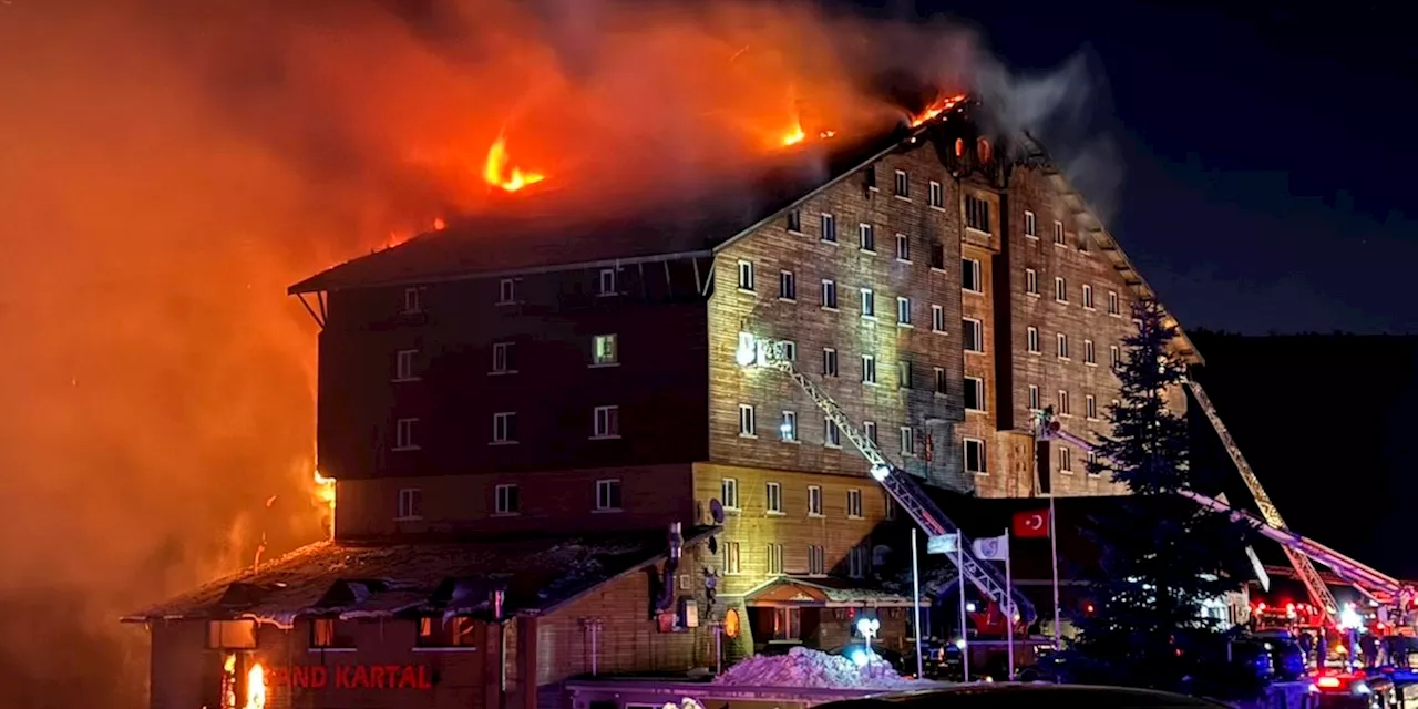 Grande Incendio in un Hotel in Turchia: 76 Morti