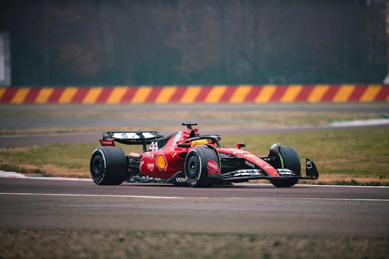 Lewis Hamilton découvre la Ferrari à Fiorano