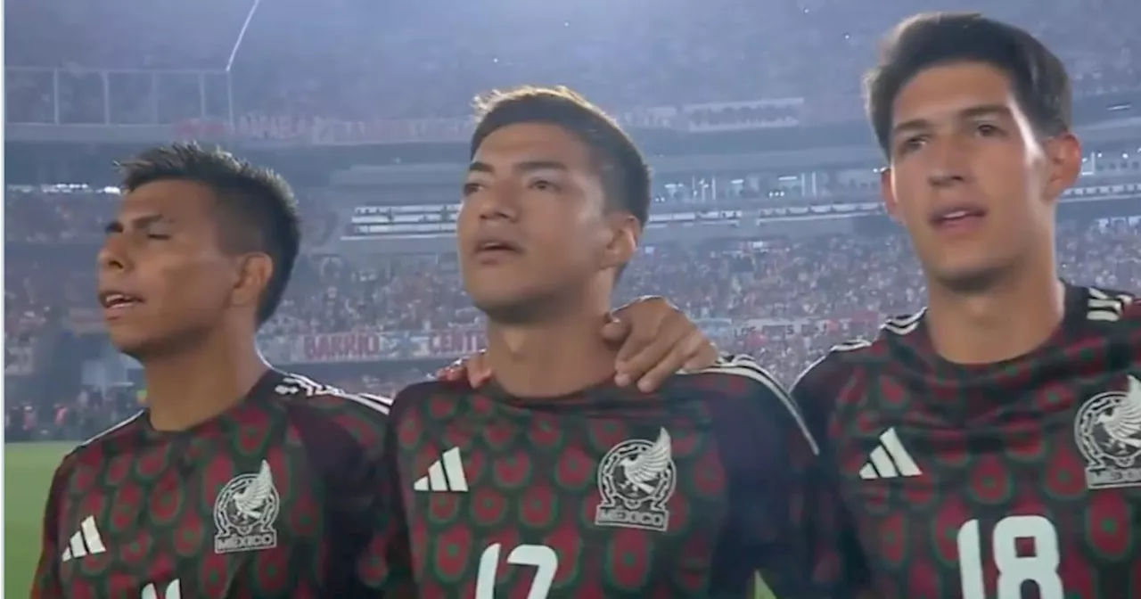 Afición argentina abuchea el himno de México en el duelo amistoso ante el Tricolor