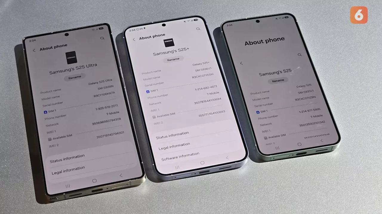 Ini Perbandingan Spesifikasi Samsung Galaxy S25, Galaxy S25 Plus, dan Galaxy S25 Ultra