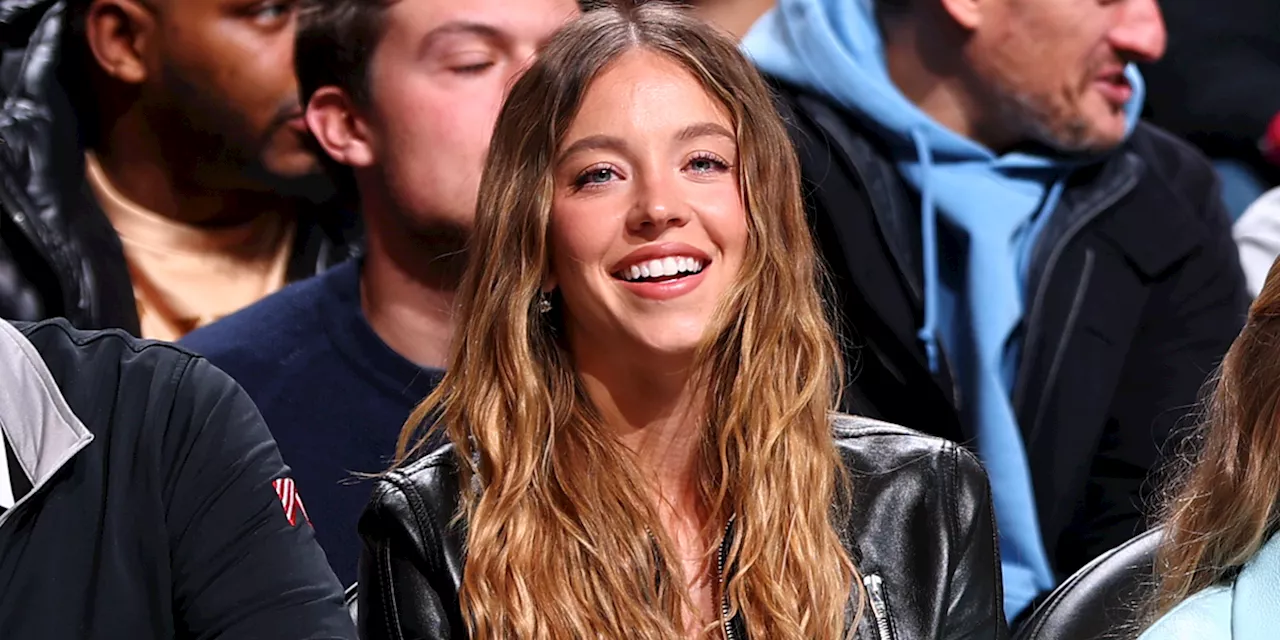 Sydney Sweeney's Flare Jeans and Leather Jacket Outfit Is a 70s Throwback