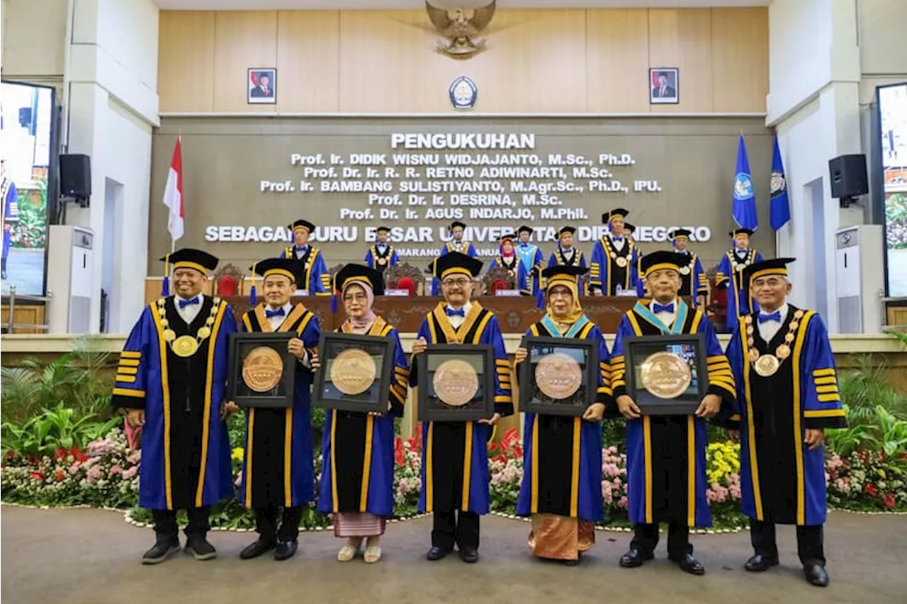 Undip Kukuhkan 5 Guru Besar Pakar di Bidang Peternakan, Pertanian, Perikanan dan Kelautan