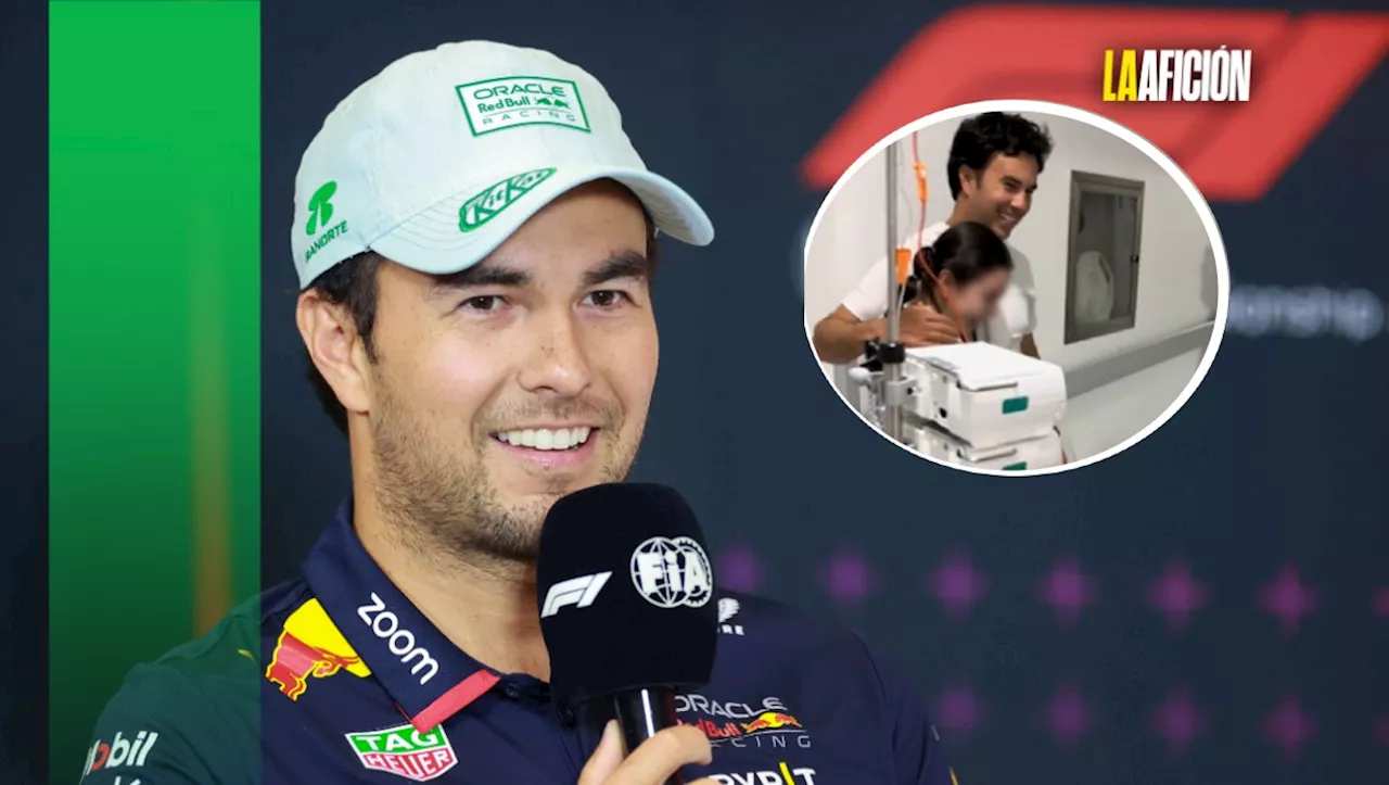 'Checo' Pérez cumple el sueño de una pequeña fan con emotiva visita en el hospital