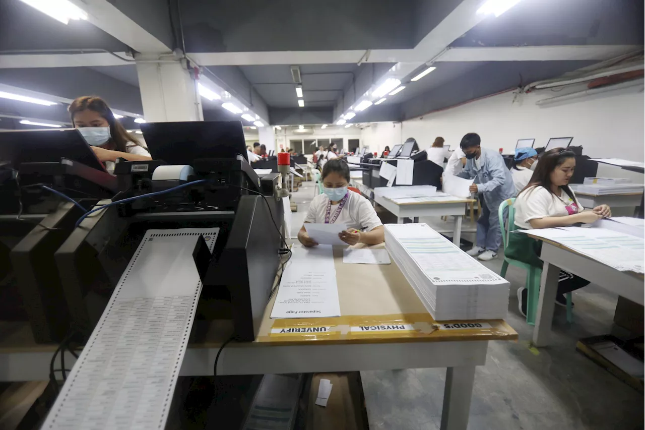 Comelec to resume printing of ballots on Saturday