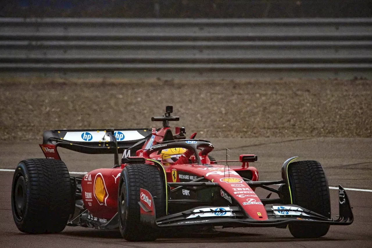 Lewis Hamilton Experiences First Ferrari Test Drive