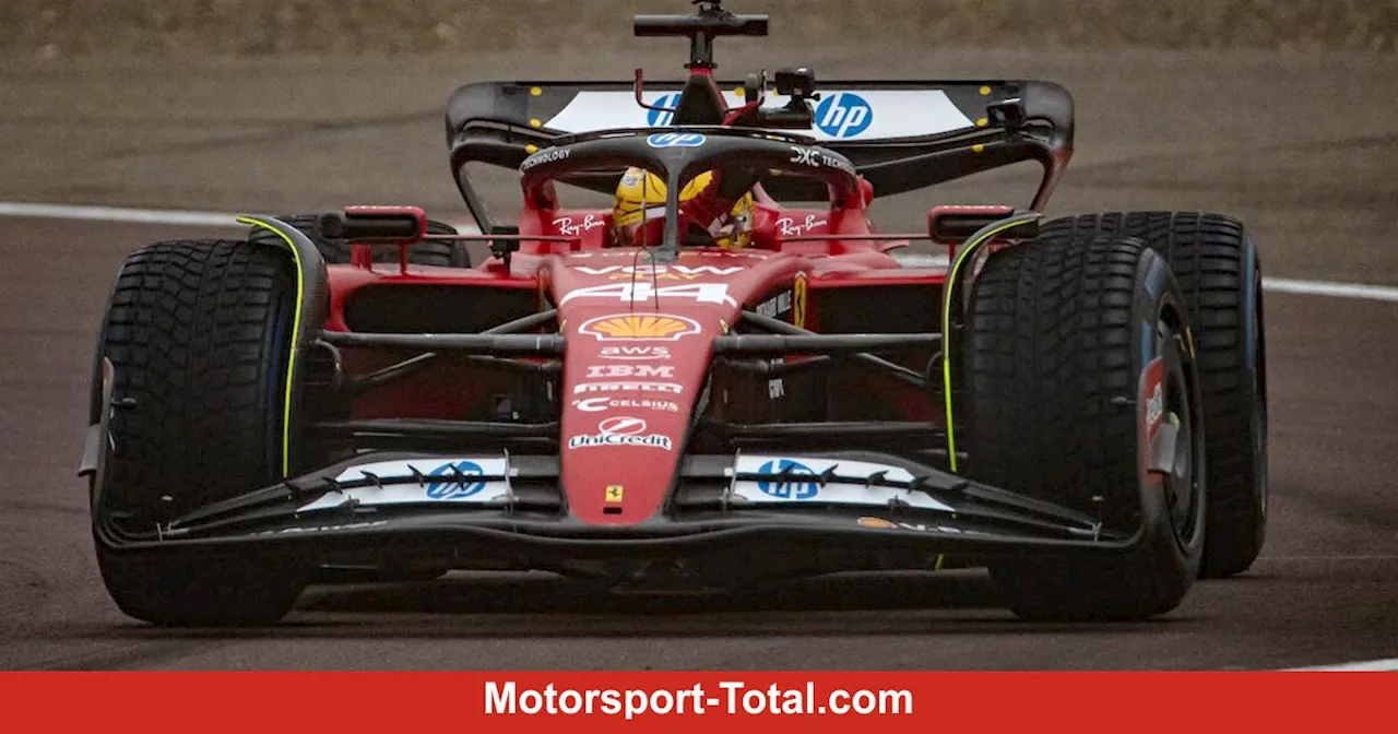 Lewis Hamilton tastet die rote Welt an: Erster Ferrari-Test mit 30 Runden und neuem Helm