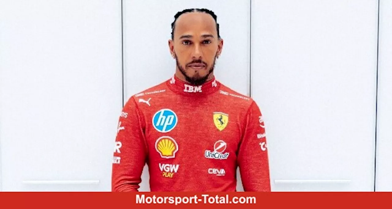 Premiere: Lewis Hamilton erstmals im Ferrari-Rennanzug