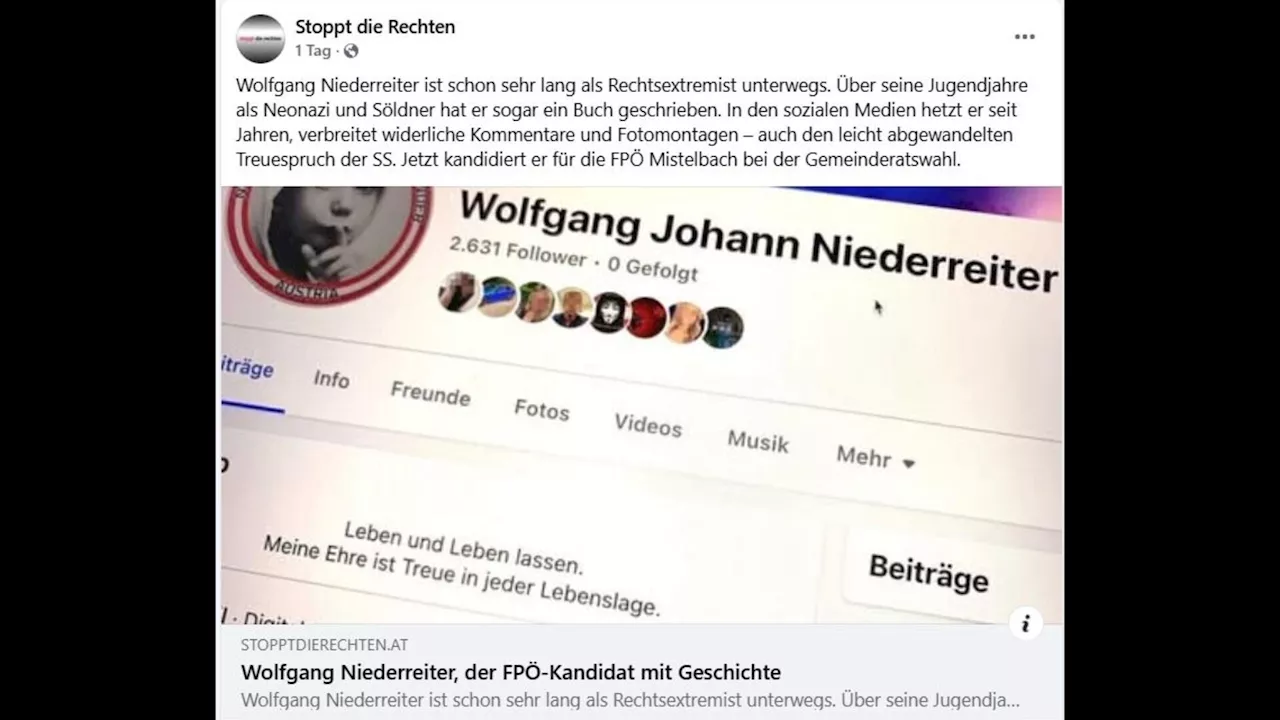 FPÖ-Kandidat wegen Neonazi-Vergangenheit aus der Partei ausgetreten