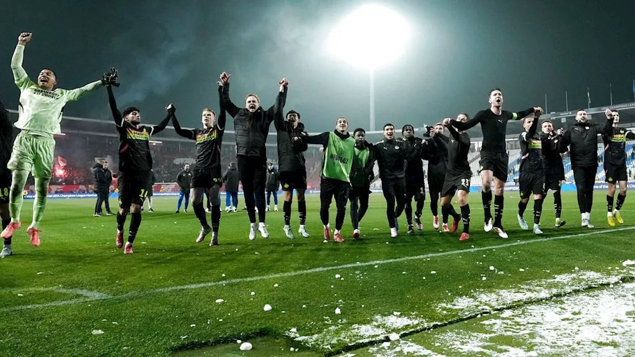 PSV overwint griep, sneeuwballen en strijd: 'Zo'n wedstrijd geeft energie'