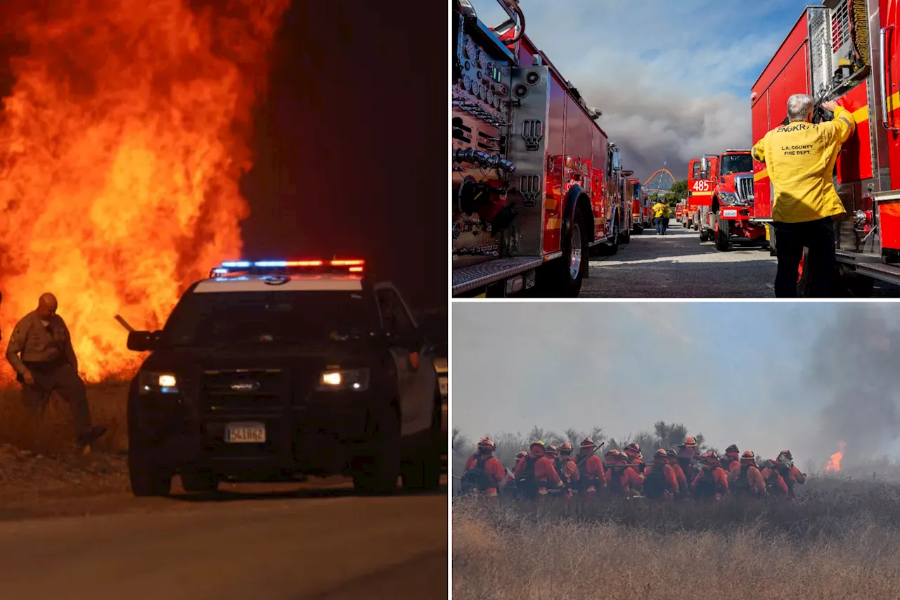 Hughes Fire Threatens Communities North of Los Angeles